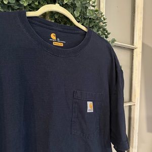 Carhartt Navy Blue T-Shirt Size XL